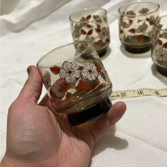 Vintage Libbey Floral Drinking Glasses - Picture 5 of 5